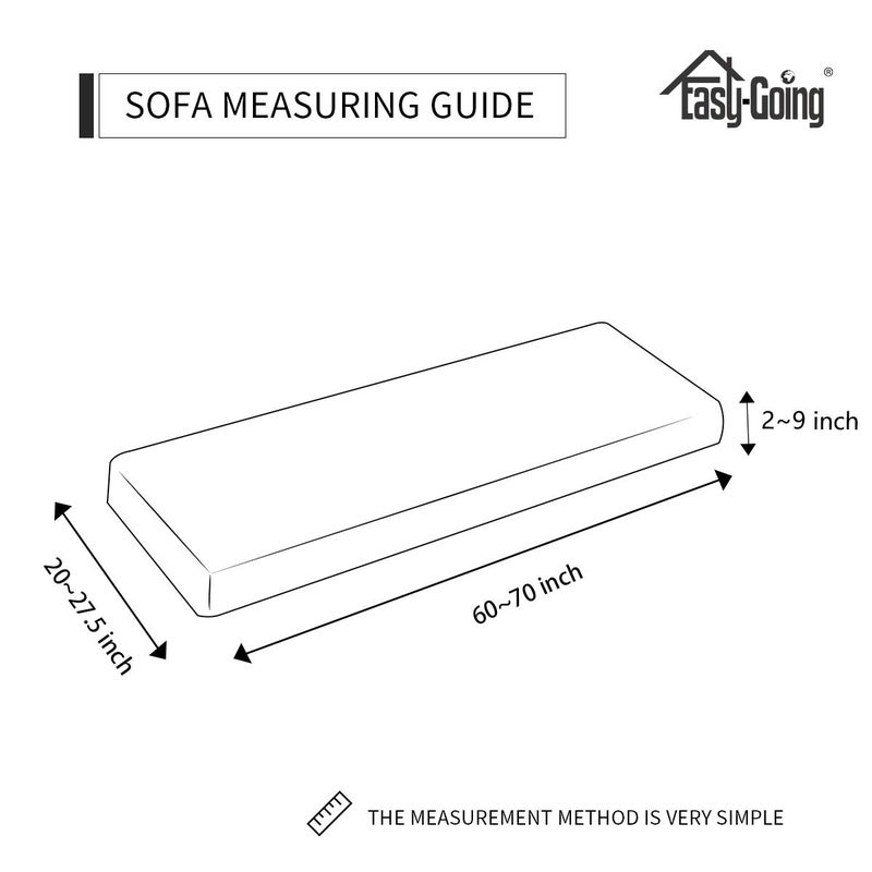 Easy-Going Stretch Cushion Cover Sofa Cushion Furniture Protector Sofa Seat Sofa slipcover Sofa Cover Soft Flexibility with Elastic Bottom(Sofa Cushion,Gray) - Image 4